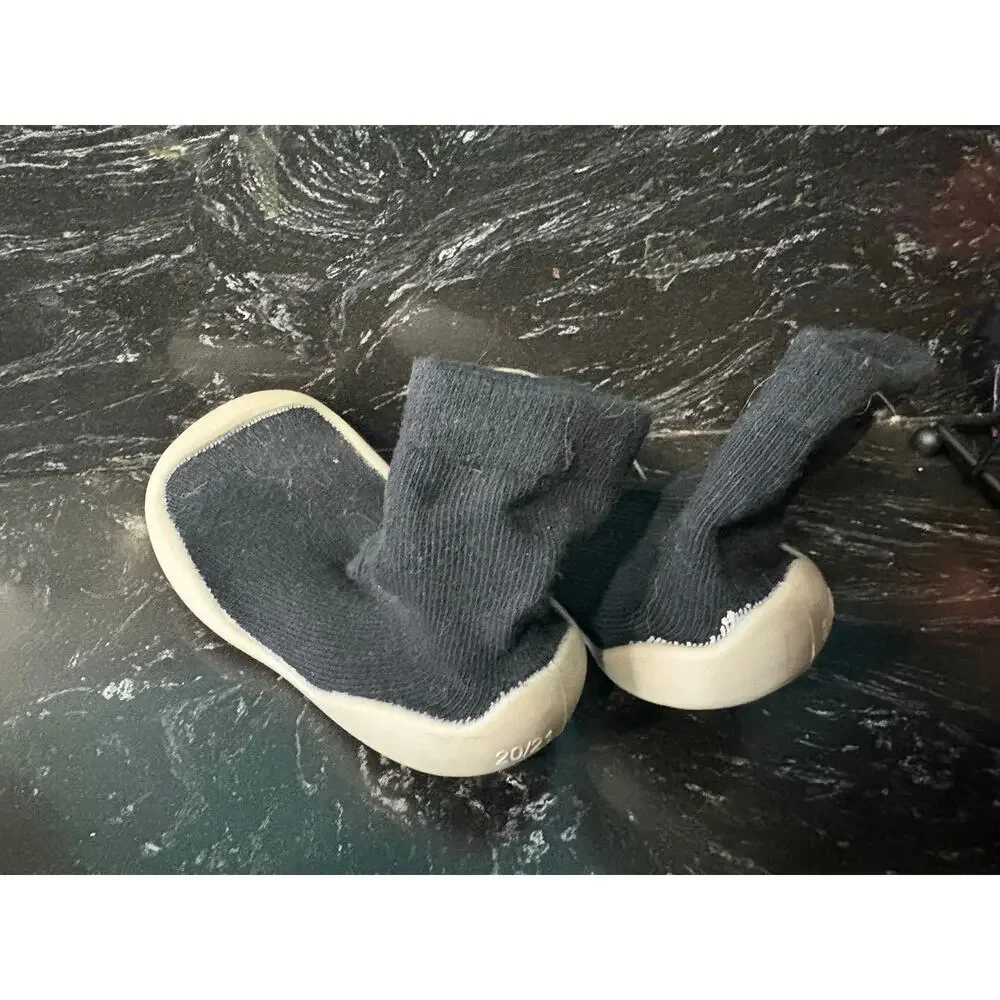 Black Sock Shoes - 12-18mo